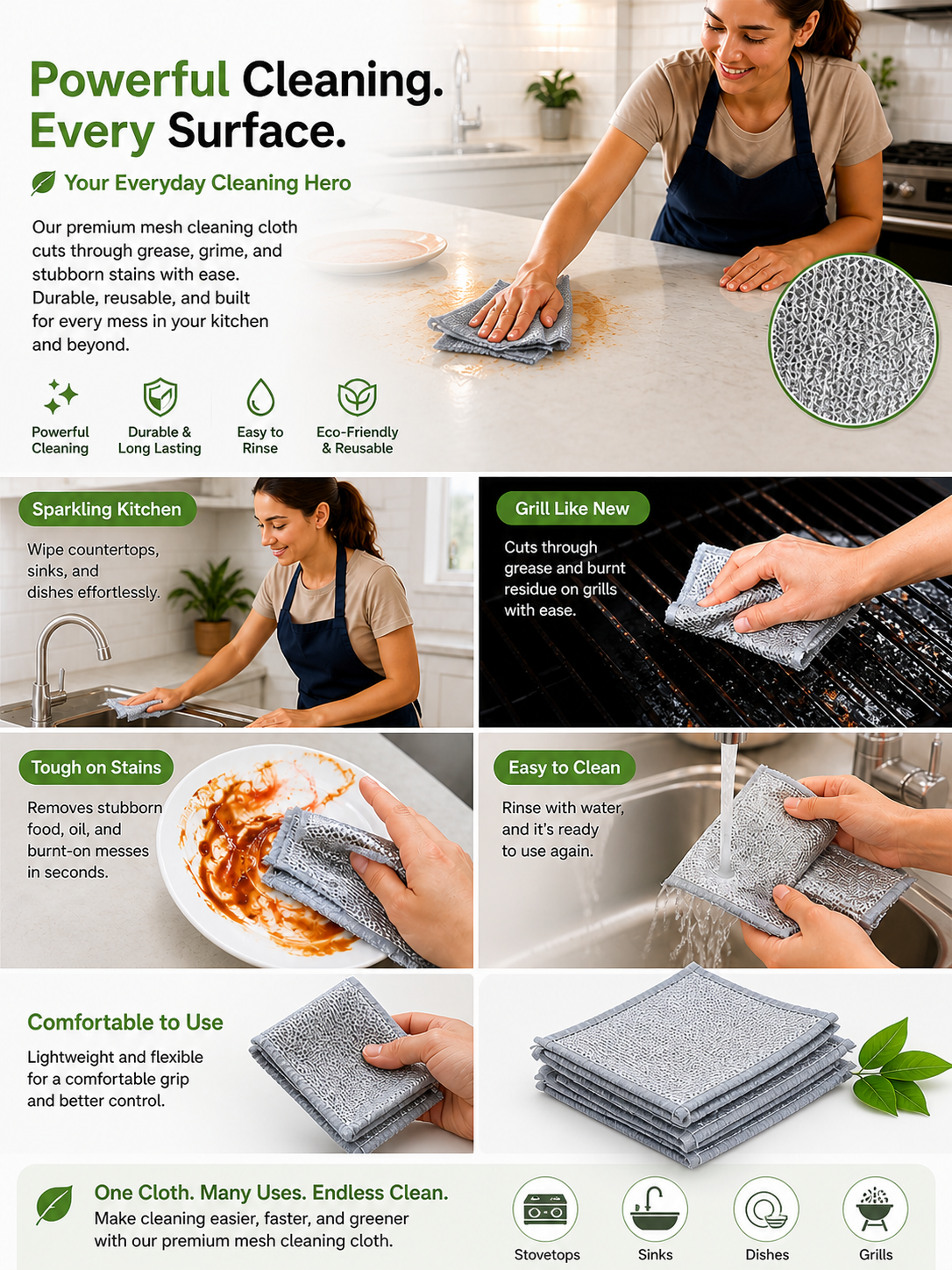Magic Mesh Dish Cleaning Cloth