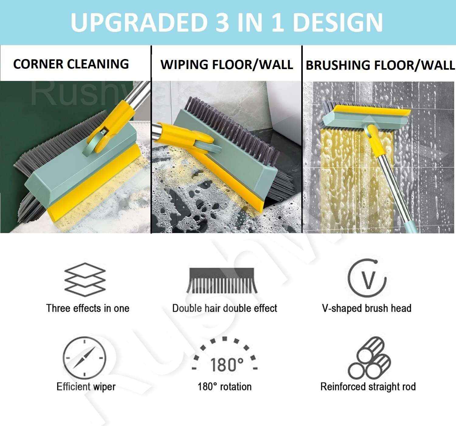 3 in 1 Cleaning Brush (180° Rotate)