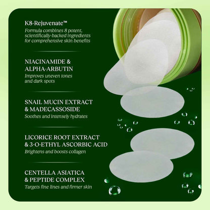 Toning Polish Pads - Korean Skincare (100 count)