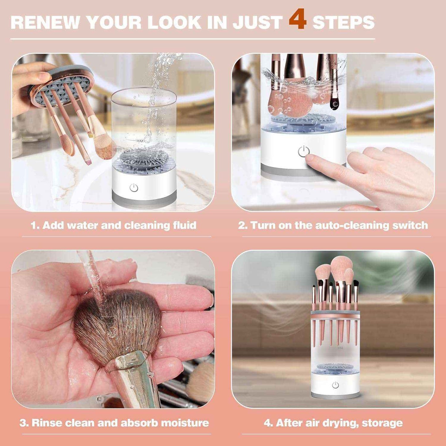 Electric Makeup Brush Cleaner