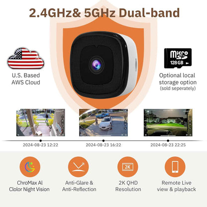 ChroMax 3MP 2K Dual-Band Indoor Security Cam