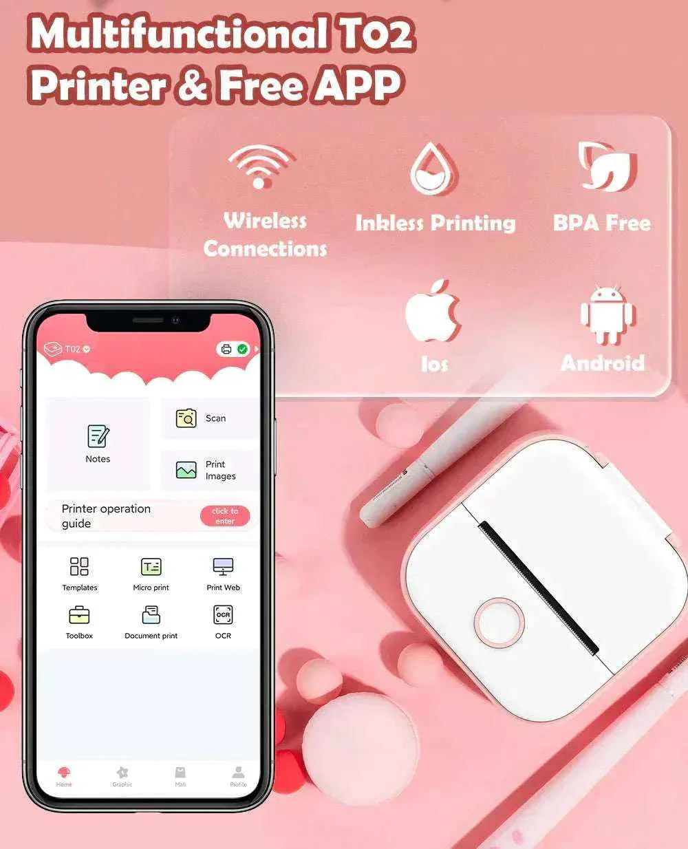 Inkless Sticker Printer