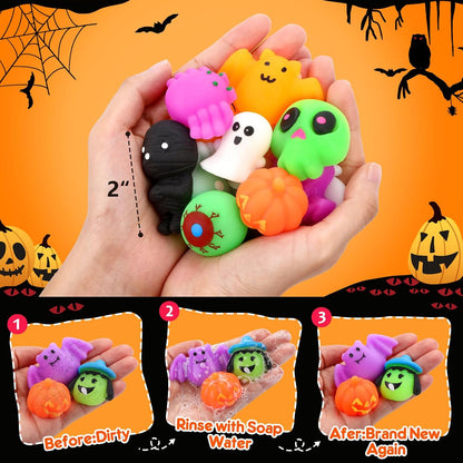 30Pcs Halloween Mochi Squishy Toys