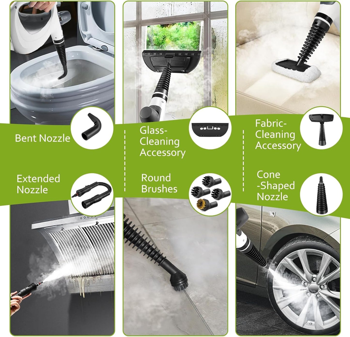 Pressurized Handheld Multi-Surface Natural Steam Cleaner