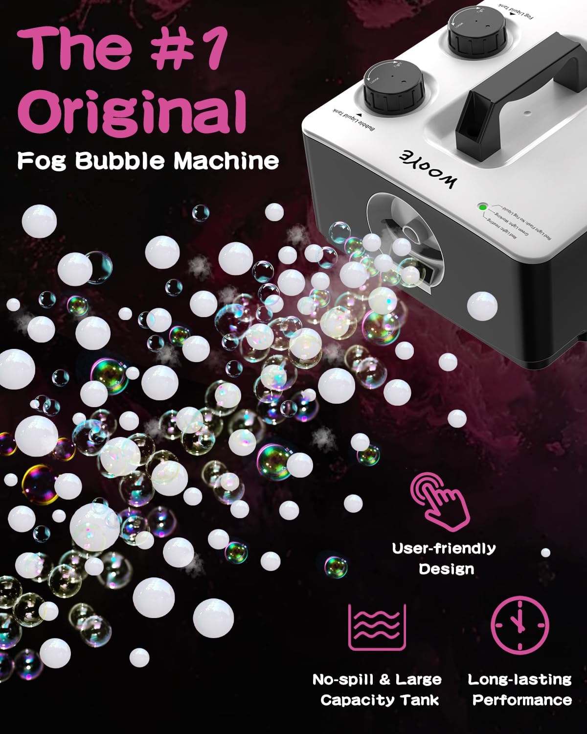 Portable Smoke Bubble Machine