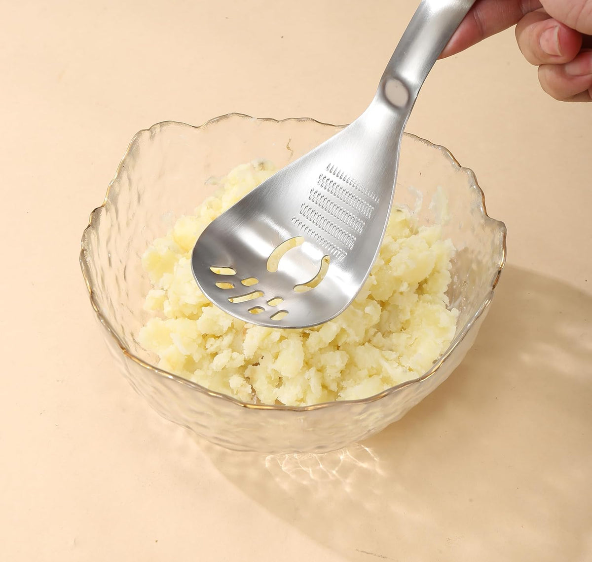 Multifunctional Stainless Steel Ginger & Garlic Grater Spoon