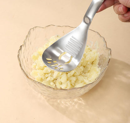 Multifunctional Stainless Steel Ginger & Garlic Grater Spoon
