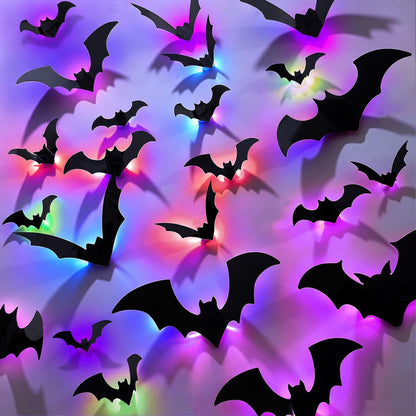 40Pcs Light up 3D Bats