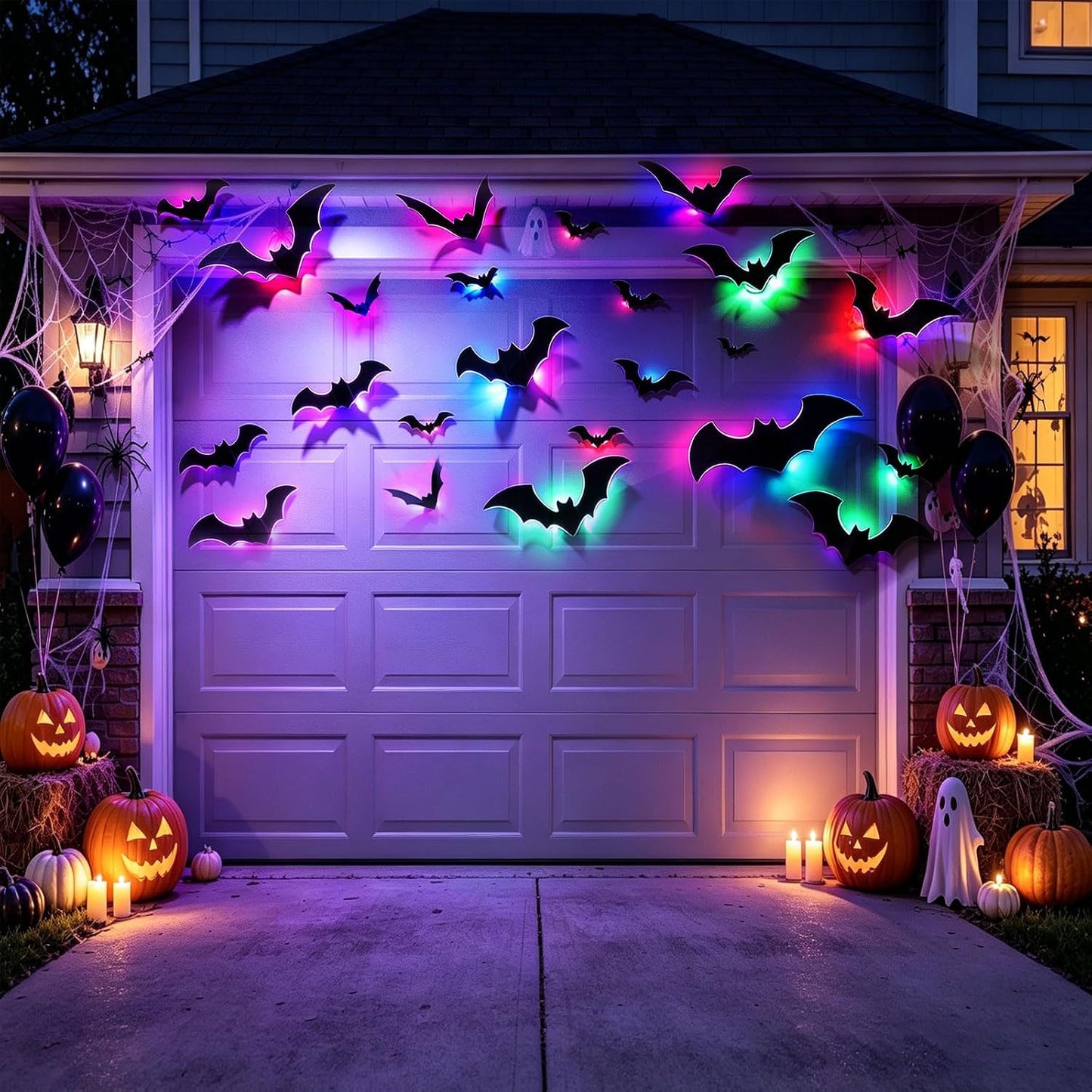 40Pcs Light up 3D Bats