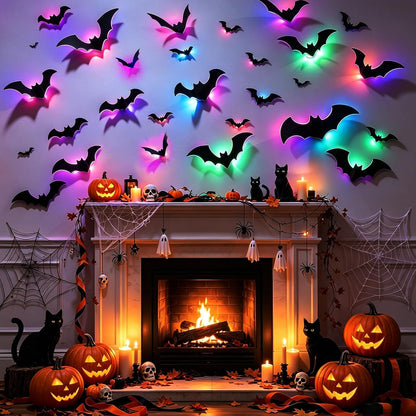 40Pcs Light up 3D Bats