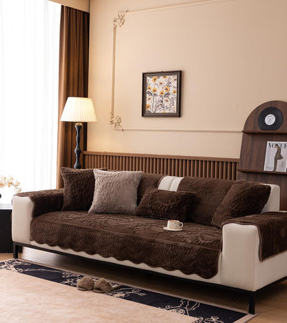 Fuzzy Rabbit Plush Sofa Cover
