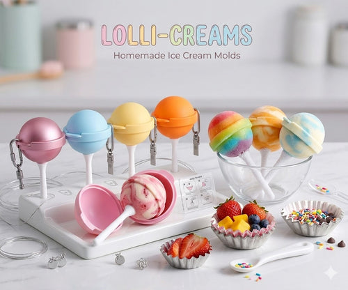 Lollipop Ice Cream Maker, Homemade Popsicle Molds(5pcs)