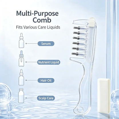 Scalp Liquid Applicator Comb | Refillable Hair Root Oil Massage Comb for Hair Care Treatment