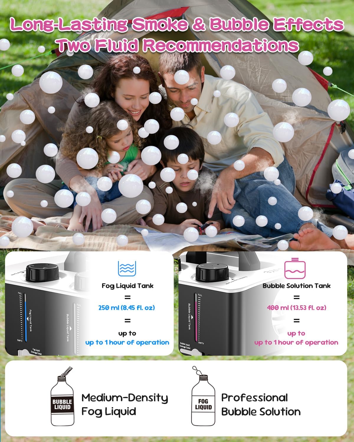 Portable Smoke Bubble Machine