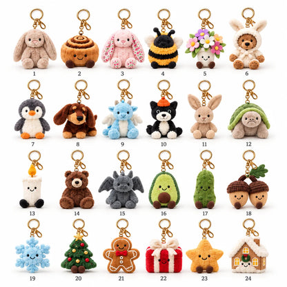 THEMEMOSTORE™ 24-Day Plush Advent Calendar