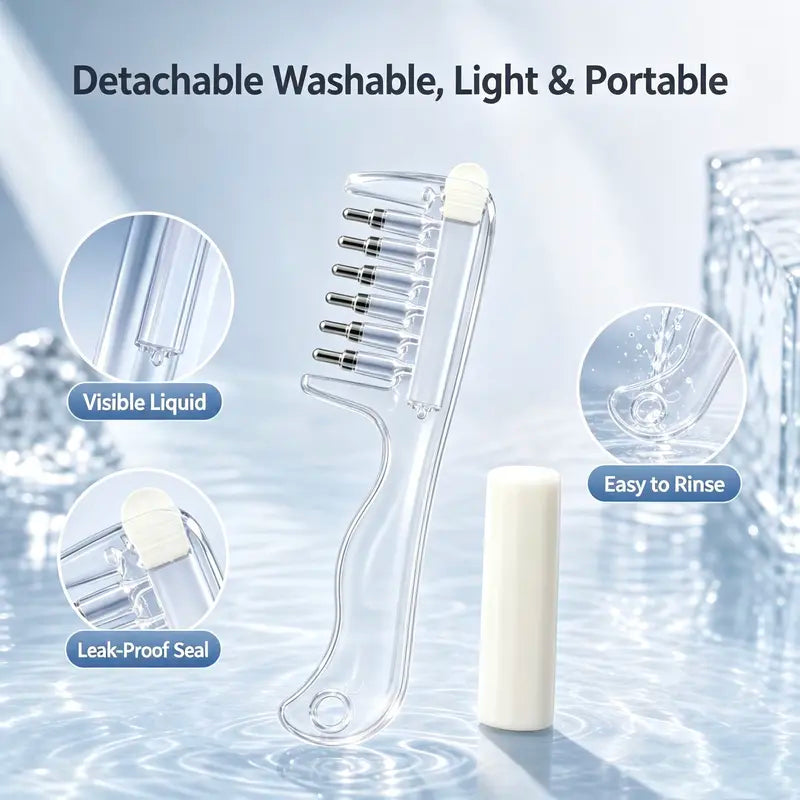 Scalp Liquid Applicator Comb | Refillable Hair Root Oil Massage Comb for Hair Care Treatment