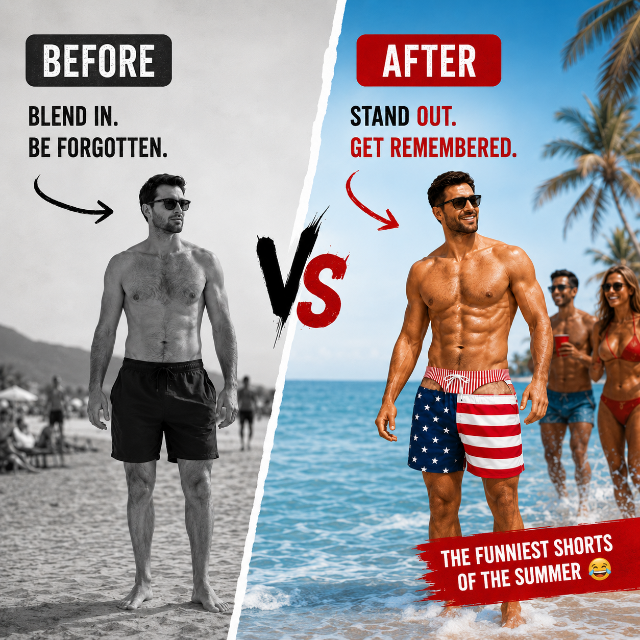 Patriot Prank Swim Trunks