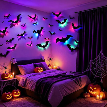 40Pcs Light up 3D Bats