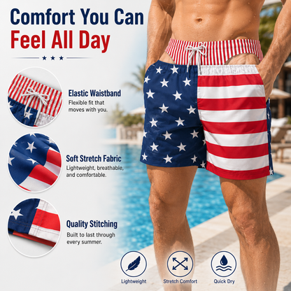 Patriot Prank Swim Trunks
