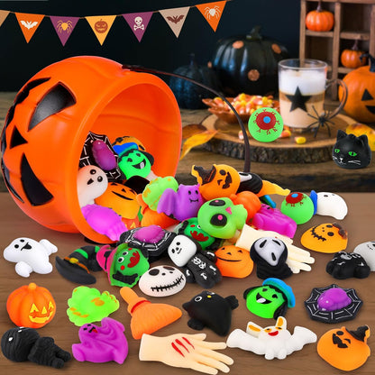 30Pcs Halloween Mochi Squishy Toys