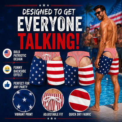 Patriot Prank Swim Trunks