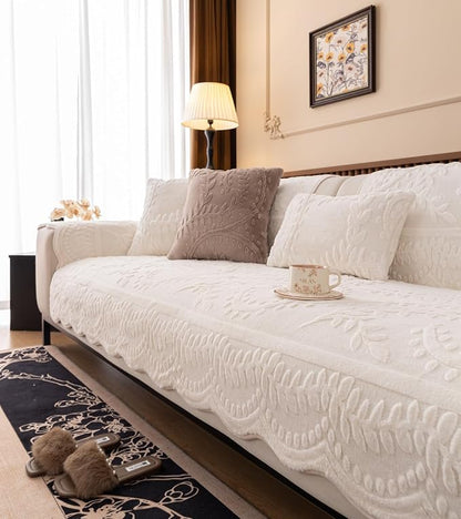 Fuzzy Rabbit Plush Sofa Cover
