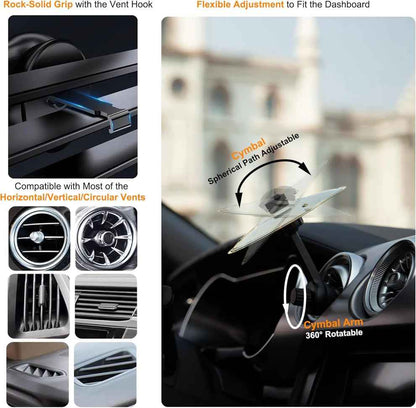 Car Cymbal Air Vent Mini Drum BeatRide Pro