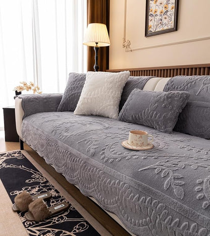 Fuzzy Rabbit Plush Sofa Cover