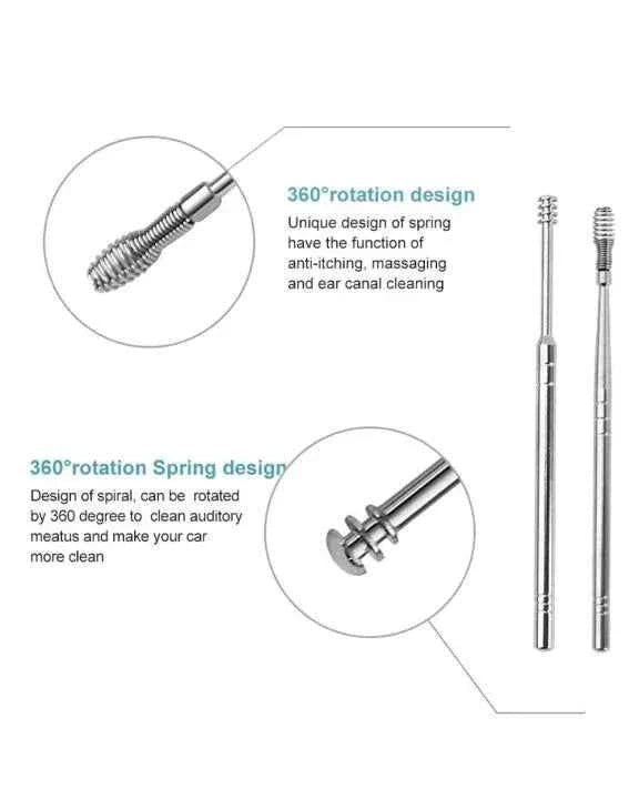Spring Ear Wax Cleaner Set for Effective Ear Hygiene